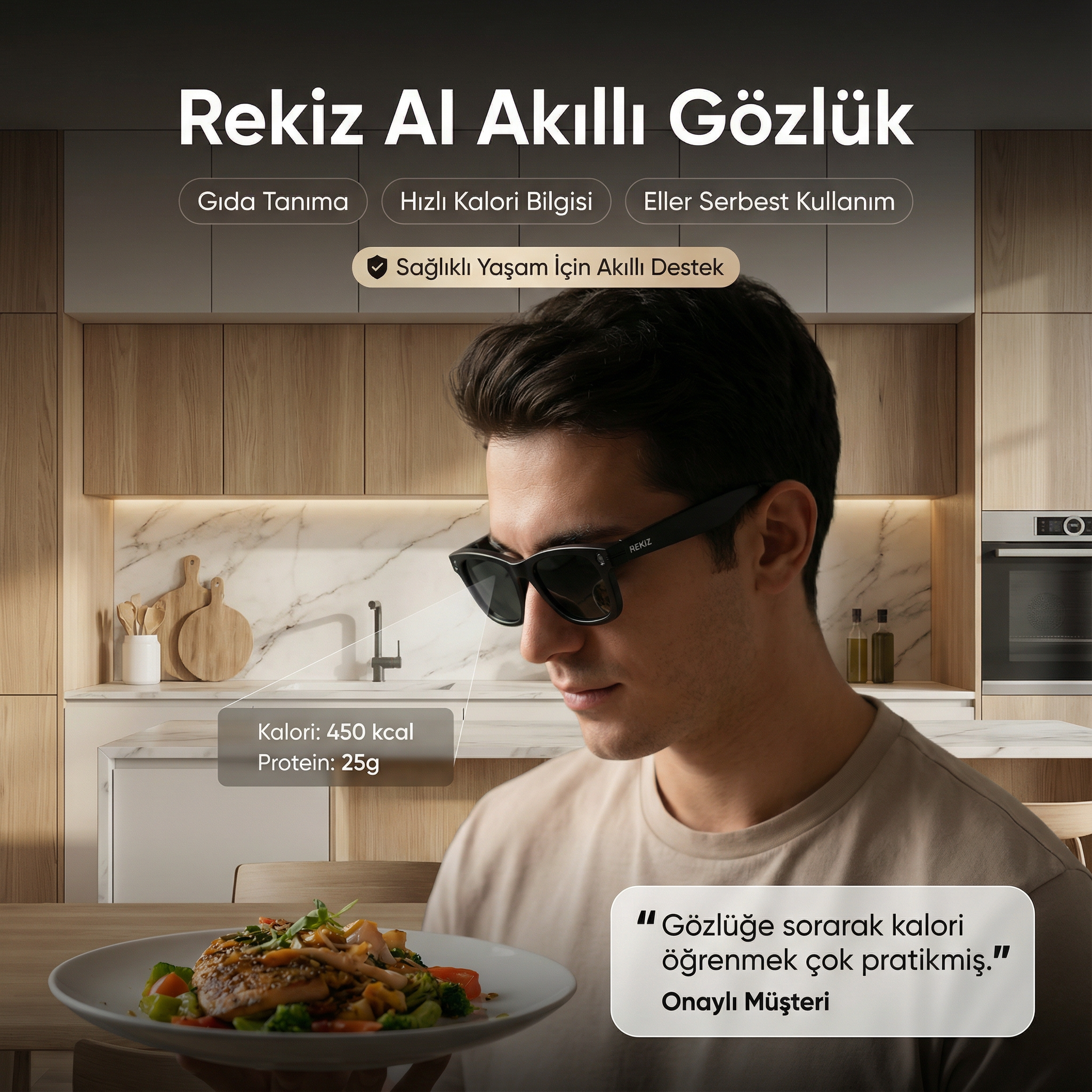 Rekiz AI Akıllı Gözlük